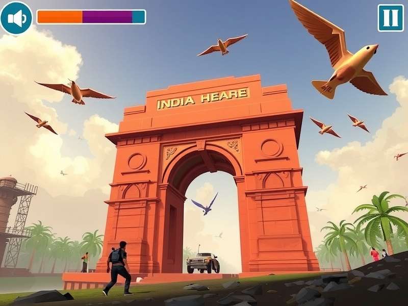 India Gate Hero Game Screenshot